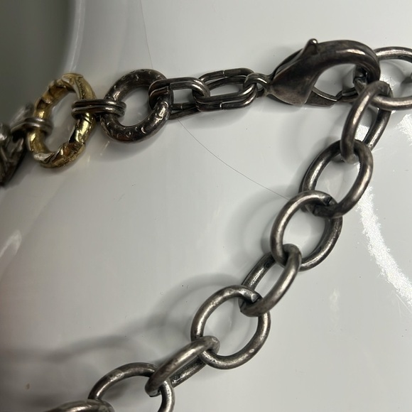 XL 50” Chicos Mixed Metal Chain with Color Cabochon Stones